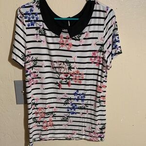 Tommy Hilfiger Multicolor Floral Striped Blouse